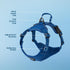 Voyager No Pull Dog Harness for Small Dogs, Adjustable Soft Pet Harness with Dual Leash Attachments, Royal Blue