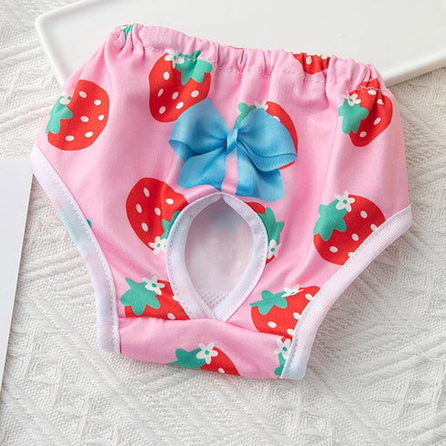 XAGMODSHN Dog Diaper Breathable Dress Female Pants Panties Shorts Doggies Period Diaper Washable Pet Period Pants