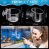 30 Pack Aquatic Plant Cups with Hole Acrylic Aquatic Plant Pot with Suction Cups Transparent Suction Cup Planter Fish Tank Plant Holder for Aquarium Aquascape Decoration, 2 Styles