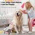 Geojec Interactive Dog Toys,Active Moving Pet Plush Toy with Recording and Music Modes, Jumping Squeaky Song shaking