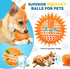 3.5” Large Dog Toys Ball - 6 Pack Squeaky Dog Toys - Durable Fetch Toys for Aggressive Chewers and Teething