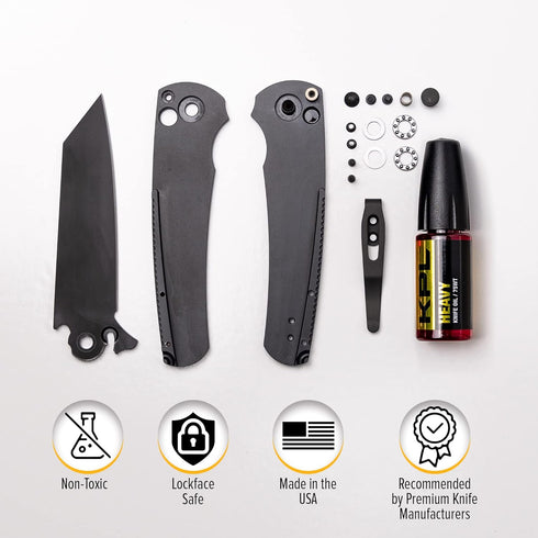 KNIFE PIVOT LUBE Heavy Knife Oil, Synthetic Pocket Knife Lubricant for Blade Care, Precision Oiler Bottle