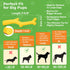 100% Yellow Chicken Flavored Rubber Dog Toy - Natural Rubber Squeaky Toy for Medium & Large Breeds - Ideal for Fetch