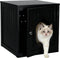 ZENY Hidden Cat Litter Box Furniture - Enclosed Cabinet With Vent Holes,