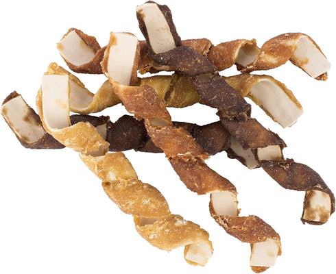 Spirals Variety Pack, No-Rawhide Chews for Dogs, 18 Spiral Chews by Dreambone