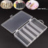 Honbay Clear Visible Plastic Fishing Tackle Storage Box - Jewelry Making Findings Organizer (M: 7"x4.3"x1.2")