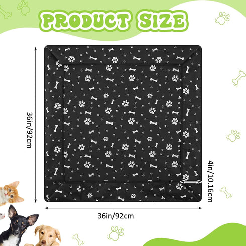 36 Inch 4 Marsui Dog Playpen Bottom Pad Fits for Panels Pet Exercise Mat Puppy Crate Pad Reusable Washable Pet Training