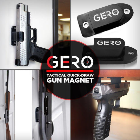 GERO Counter Tactical Quick Draw Gun Magnet Concealed Pistol Holder Handgun Fast Draw Perfect Car Gun Holster Under