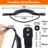 Kayak Handles Orange, Carry Handles with Screws, Canoe Handle with Bungee Cord, 2-Hole Kayak Handle for Outdoor