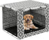 Pethiy Durable Polyester Dog Crate Cover for Wire Dog Crate - Universal Fit for Most 24 inch Crates - Cover Only - Gray