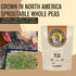 10 lbs 20% Scratch and Peck Whole Peas Chicken, Duck and Livestock Supplemental Grain - Bag - Protein, Certified