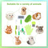 8 VCZONE Pcs Small Animal Grooming Kit, Pink with Pet Nail Clipper and File, Flea Comb, Pet Shampoo Bath Brush, Pet