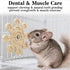 Chinchilla Chinchilla Rotating Natural Wood Chew Toys for Teeth, Interactive Enrichment Toys, Hanging Exercise Toys