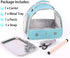 Small Bird Travel Cage Carrier - Portable Parrot Parakeet Carrier with Perch and Stainless Steel Tray