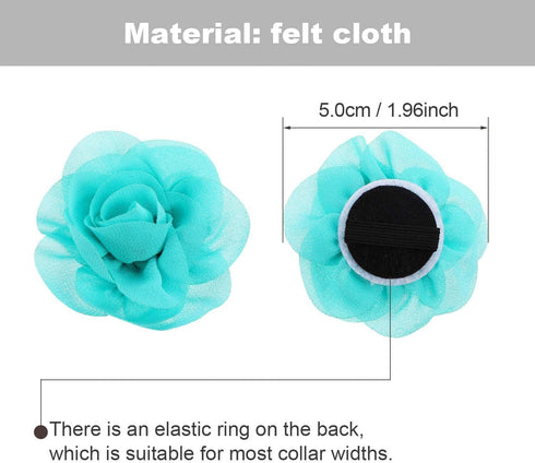 WILLBOND 26 Pcs Multicolor Dog Collar Flowers, 5 cm Pet Charms Bow Tie for Cat Puppy Dog Grooming Accessories