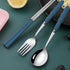 Generic Set Set, Set Portable Utensils with Case, Travel Utensils with Case, Travel Cutlery Reusable Camping Utensil
