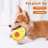 Dog Chew Toy, Squeaky Creative Pet Toy, Tough and Chew Resistant Soft Plush Avocado Shape for Dogs