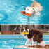 PUPTECK Interactive Dog Pool Toys - Water Floating Fetch Training Bumpers 2 Pack for Outdoor Fun