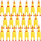Zddaoole 20 Pcs Rubber Chicken,Screaming Chicken,Squeeze Chicken,Yellow Rubber Squawking Dog Toys,Prank Novelty Noise