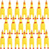 Zddaoole 20 Pcs Rubber Chicken,Screaming Chicken,Squeeze Chicken,Yellow Rubber Squawking Dog Toys,Prank Novelty Noise