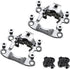 Venzo Bicycle Toe Clips Pedal Adapters for Indoor Exercise Bike - Compatible with Peloton, Convert Look Delta to Toe
