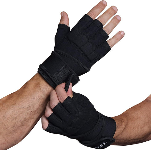 Workout Gloves for Men - Gym Weight Lifting Padded Gloves with Wrist
