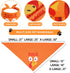 1PCS, Thanksgiving Dog Bandana Large Fall Autumn Triangle Reversible Holiday Scarf for Boy and Girl, Orange Bibs