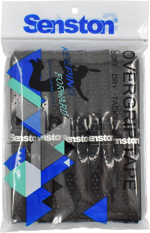 Senston New Rackets Grip, Anti Slip Perforated Super Absorbent Tennis Overgrip for Badminton and Pickleballs