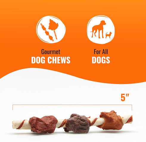 12 Good'n'Fun Triple Flavored Rawhide Kabobs for Dogs, Beef, ounces
