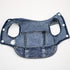 Cool Blue Denim Dog Jeans Jacket for Small Medium Dogs, Comfort Lapel Harness Vest with D-Ring for Leash