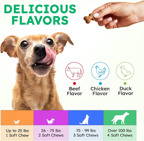 150 Immune, Packed 3s, Dog Vitamins and Supplements - Dog Multivitamin Chewable - Joint Support, Skin, Gut Health +