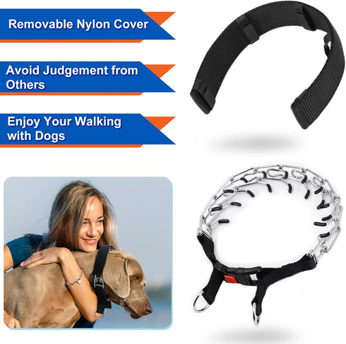 Supet Dog Training Collar for Small Medium Large Dogs, Adjustable No Pull Dog Collar with Quick Release Buckle and