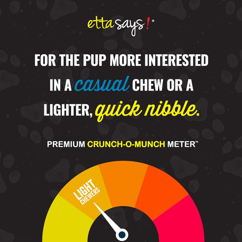 etta says! Crunchy Premium Dog Chews - 4.5" Rabbit Chews, Grain-Free, Made in The USA, Good for Teeth (36 Count)