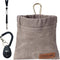 Dog Training Kit with Puppy Treat Pouch Bag, Dog Clicker, Silent Whistle, Lanyard, for Pet Puppy Travel (Grey)