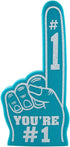 Giant 18 Inch Foam Finger - You're Number 1 Hand for Cheerleading, Sports Events, Vibrant Celebration Colors