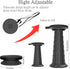 20.4" 550lbs ALEVMOOM Upgraded Portable Collapsible Folding Stool with Cushion Retractable Telescoping Stool for Adults
