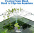 RRUAAZIW 12PCS 2 Creative Floating Floral Arrangement Holder,Floating Flower Display Stand Include Fish Tank Shelf DIY