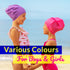 Limmys Kids Swimming Cap - 100% Silicone Swim Caps for Boys and Girls - Premium Quality, Comfortable Hats