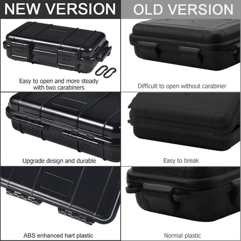 Plastic Storage Case, Durable Fishing Tackle Box, Waterproof Dry Storage Box for Camping Fishing