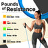 Resistance Bands with Handles for Home Workouts, Exercise Bands with Door Anchor, Simple Guide Included