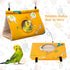Rypet Winter Warm Bird Nest House - Plush Fluffy Sleeping Bed for Parrot, Parakeet, Cockatiels, Budgies, Yellow
