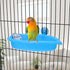 Wontee Bird Bath Box with Mirror, Portable Parrot Hanging Bathroom for Small Birds