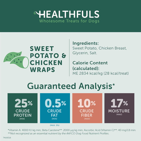 Chicken Wrapped Sweet Potato Dog Treats, 3.5 oz