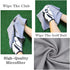 Golf Towels Set - Microfiber Waffle Design Golf Towel 16" X 24" with Hook and Loop Fastener and Retractable Brush