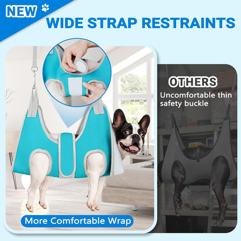Hammock Trimming Supet Dog Grooming for Small Dogs, Dog Hanging Harness for Nail Doorframe, Pet Holder Restraint