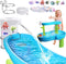 Water Table Pump Continuous Flow,Cordless Kids Battery Powered Water Outdoor Pump,No-Hole Installation