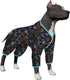 LovinPet Full Body Suit for Large Dogs - Lightweight Stretchy Fabric, Jungle Friends Grey Print, Medium