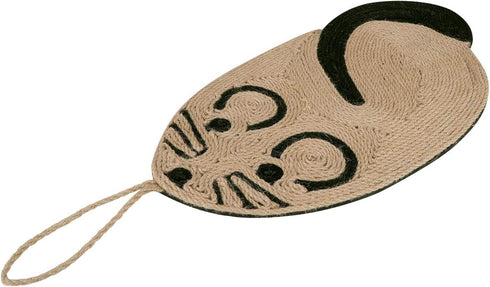 Cat Scratcher Pad, Natural Sisal Mat for Grinding Claws, Cute Hanging Mat, Protecting Furniture Carpets for Indoor Cats