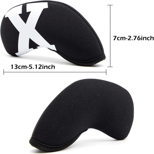 Golf Iron Covers with Colorful Number Neoprene Head Covers for Iron, Fit All Brands Golf Irons, 4/10pcs