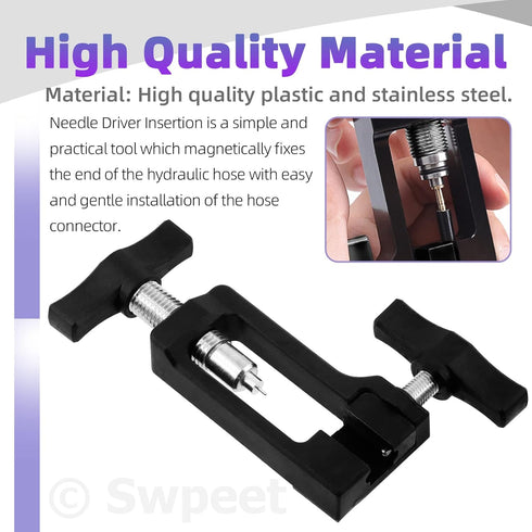 Swpeet 25Pcs Bicycle Hydraulic Disc Brake Hose Kit: Complete Tool Set for Installing Brake Olive and Inserts
